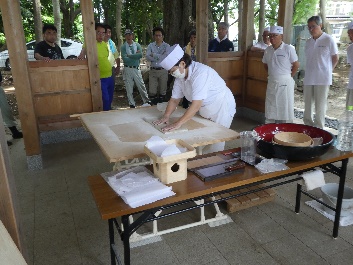 日秀将門神社蕎麦奉納2